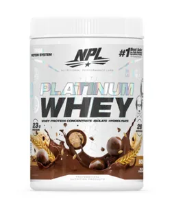 PLATINUM WHEY 908G MALTED CHOC MILK